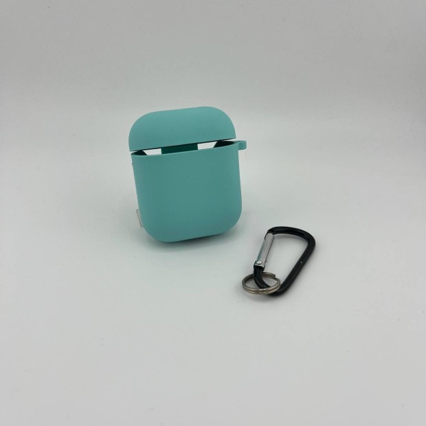 Чохол для навушників Full Silicone Case with Microfiber Apple AirPods (23) Sea Blue