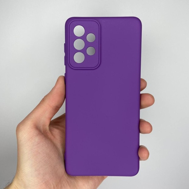 Силіконовий Original 360 чохол для Samsung Galaxy A73 5G (ShutCam) (Фіолетовий)