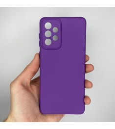 Силіконовий Original 360 чохол для Samsung Galaxy A73 5G (ShutCam) (Фіолетовий)