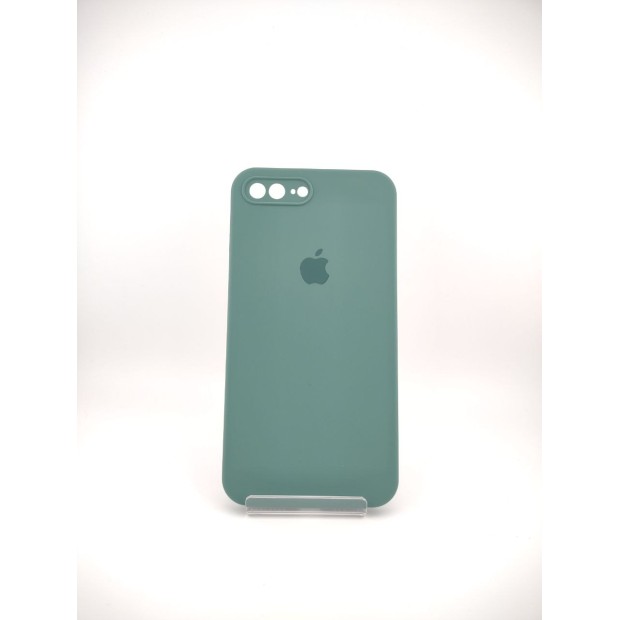 Чохол Силікон Original Square RoundCam для Apple iPhone 7 Plus  /  8 Plus (55) Чорно-Зелений