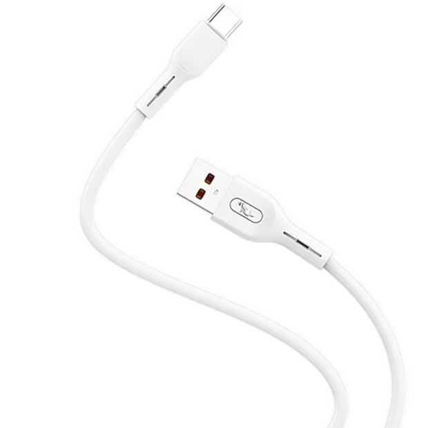 Rivex USB to Type-C Cable (1m) AAA Class (White)