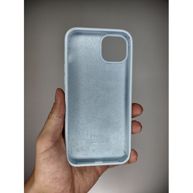 Силіконовий оригінальний чохол для Apple iPhone 15 Plus (53) Небесно-блакитний