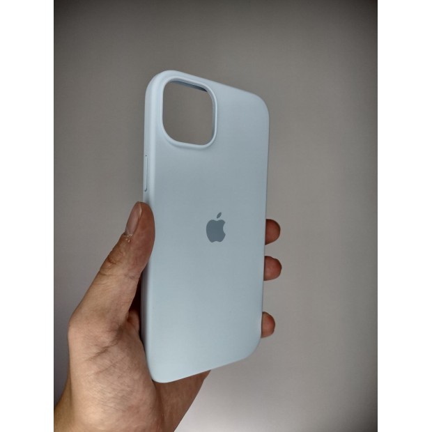 Силикон Original Round Case Apple iPhone 15 Plus (53) Sky Blue Силикон Original Round Case Apple iPhone 15 Plus (53) Sky Blue