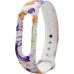 Ремешок Picture Design Xiaomi Mi Band 5 / Mi Band 6 / Mi Band 7 (11) Цветы Розовые
