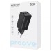 СЗУ-адаптер Proove Pocket GaN 65W (2Type-C / 1USB ) (Чёрный) WCPG65121201