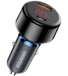 АЗП-адаптер Essager 65W (1USB / 1Type-C) (Синій) ECCPD-HJ03