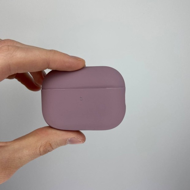 Чохол для навушників Full Silicone Case with Microfiber Apple AirPods Pro 2 (01) Bilberry.