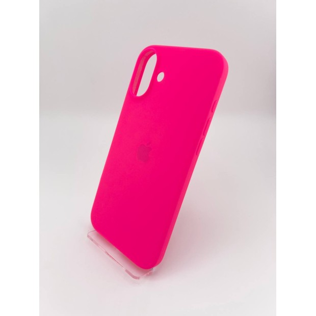 Силіконовий оригінальний чохол Apple iPhone 16 Plus (31) Barbie Pink