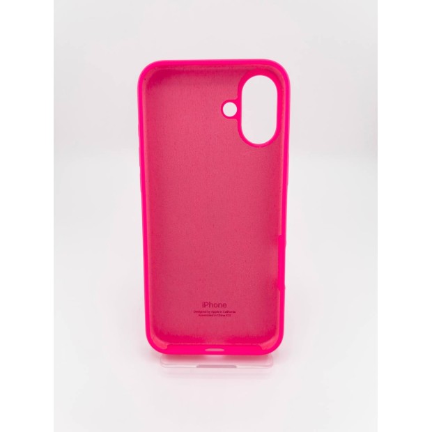 Силіконовий оригінальний чохол Apple iPhone 16 Plus (31) Barbie Pink