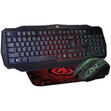Клавиатура Piko GX50 + Мышь + Коврик (Чёрный)