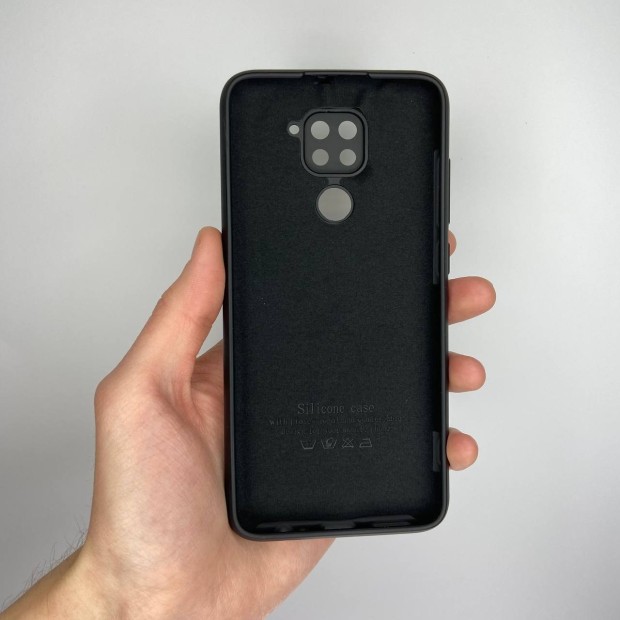 Силікон оригінальний Xiaomi Redmi Note 9  /  Redmi 10X (ShutCam) (Чорний)