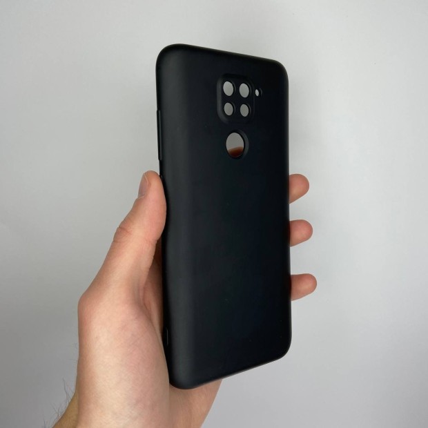 Силикон Original Xiaomi Redmi Note 9 / Redmi 10X (ShutCam) (Чёрный)