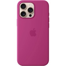 Чохол Silicone Case with MagSafe для Apple iPhone 16 Pro Max (Фуксія) (Оригінал)