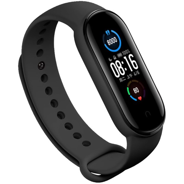 Ремешок Original Design Xiaomi Mi Band 5 / Mi Band 6 / Mi Band 7 (30) Чёрный