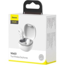 Бездротові навушники-гарнітура вакуумні Baseus Bowie Encok WM01 Plus (Білі)