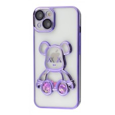 Чохол UMKU Bear Shine для Apple iPhone 14 (Аметистовий)