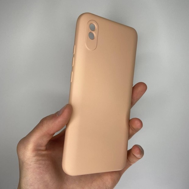 Силіконовий Original 360 Чохол для Xiaomi Redmi 9A (ShutCam) (Персиковий)