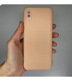 Силіконовий Original 360 Чохол для Xiaomi Redmi 9A (ShutCam) (Персиковий)