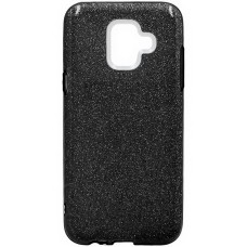 Силикон Glitter Samsung Galaxy A6 (2018) A600 (Чёрный)