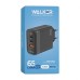 Walker WH-45 65W GAN Adapter (1 USB  /  2 Type-C) (Black)