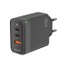 Walker WH-45 65W GAN Adapter (1 USB  /  2 Type-C) (Black)