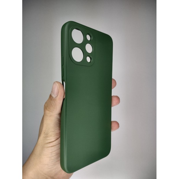 Силіконовий чохол Original Xiaomi Redmi 12 (ShutCam) (Темно-зелений)