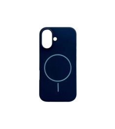 Силикон Original Round Case with MagSafe Apple iPhone 16 (09) Midnight Blue