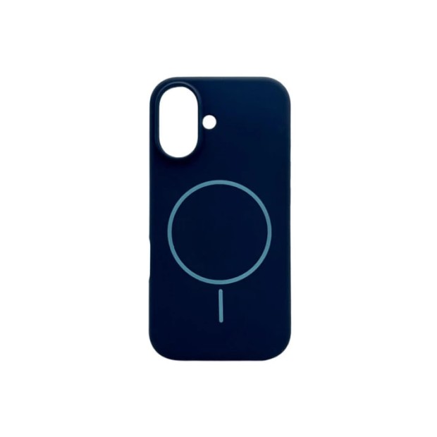 Силикон Original Round Case with MagSafe Apple iPhone 16 (09) Midnight Blue