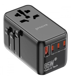 ЗП-адаптер Proove Trip 85W (3Type-C / 1USB 220V EU / US) + вбудований кабель T.. ЗП-адаптер Proove Trip 85W (3Type-C / 1USB 220V EU / US) + вбудований кабель T..