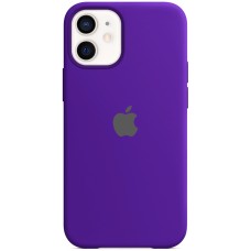 Силіконовий оригінальний чохол Apple iPhone 12 Mini (02) ультрафіолетовий