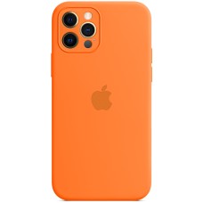 Оригінальний силіконовий чохол RoundCam для Apple iPhone 12 Pro Max (18) помаранчевий Оригінальний силіконовий чохол RoundCam для Apple iPhone 12 Pro Max (18) помаранчевий