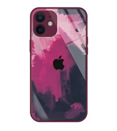 Силіконовий чохол яскравих кольорів для Apple iPhone 12 (бордовий)