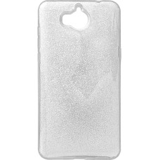 Силіконовий чохол Glitter для Huawei Y5 (2017) (Сріблястий).