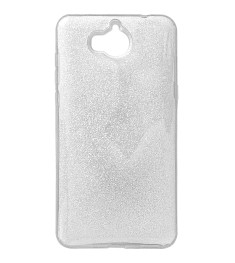 Силикон Glitter Huawei Y5 (2017) (Серебряный)