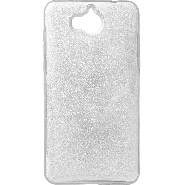 Силіконовий чохол Glitter для Huawei Y5 (2017) (Сріблястий).