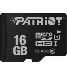 Patriot LX Series Memory Card MicroSDHC 16GB (UHS-1) (Class 10) + SD Adapter