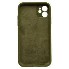 Силіконовий оригінальний чохол RoundCam для Apple iPhone 11 (73) Лісовий Зелений