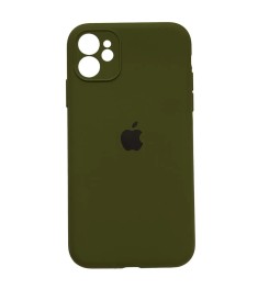 Силіконовий оригінальний чохол RoundCam для Apple iPhone 11 (73) Лісовий Зелений..