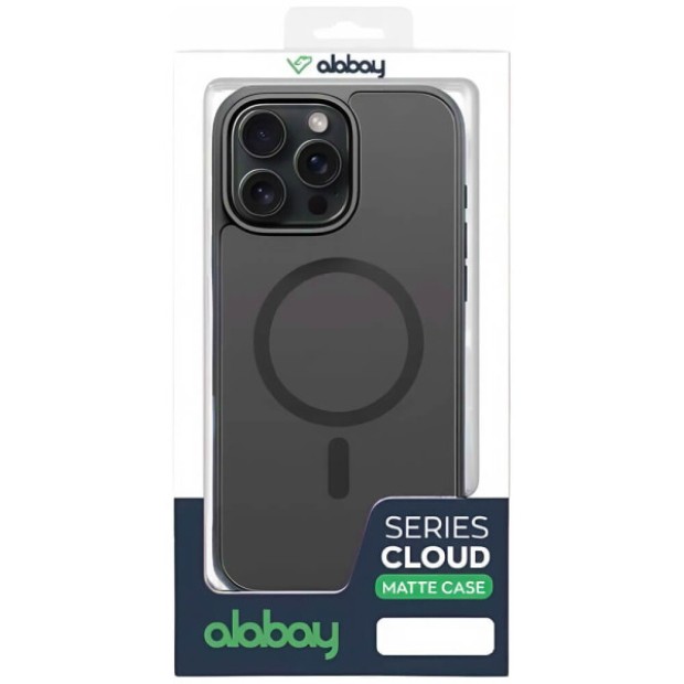 Силіконовий чохол Alabay Cloud Matte для Apple iPhone 13 Pro Max (чорний)