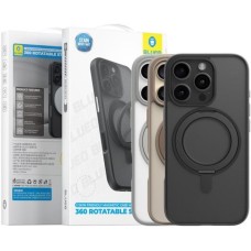 Накладка Blueo Skin Friendly 360 Rotatable Stand with MagSafe Apple iPhone 16 (Black)