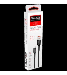 USB-кабель Walker C315 (1м) (Lightning) (Білий)