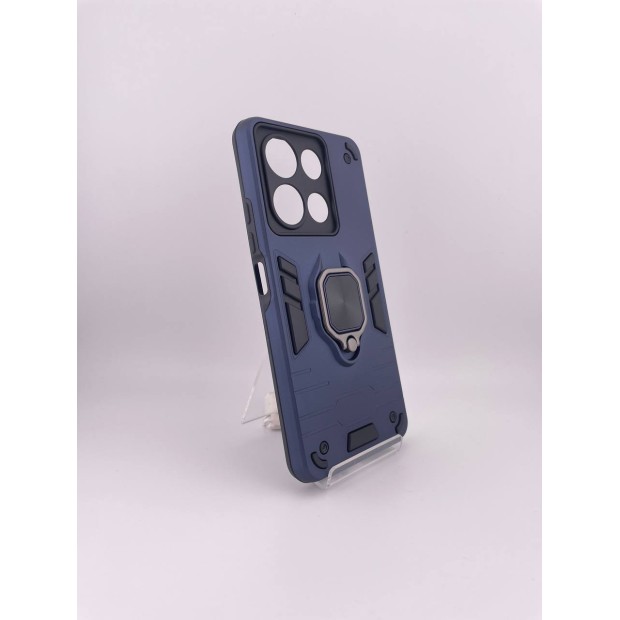 Броньований чохол Ring Armor Defender для Xiaomi Redmi Note 13 4G (ShutCam) (Синій)