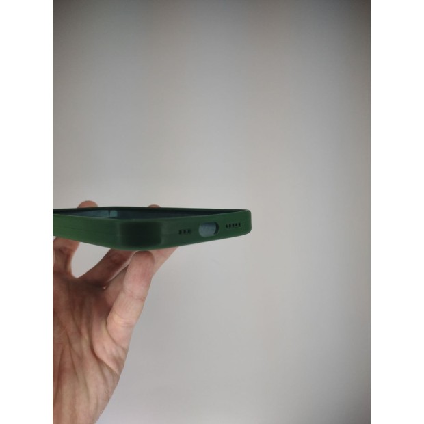 Силіконовий чохол Original RoundCam для Apple iPhone 14 (лісовий зелений)