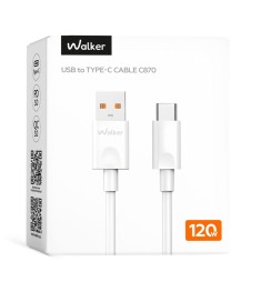 USB-кабель Walker C870 120W (1m) (Type-C) (Белый) USB-кабель Walker C870 120W (1m) (Type-C) (Белый)