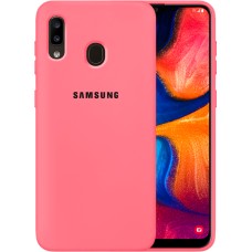 Силикон Original 360 Case Logo Samsung Galaxy A20 / A30 (2019) (Клубничный)