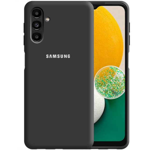 Силіконовий оригінальний 360-чохол з логотипом для Samsung Galaxy A13 5G (чорний)