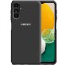 Силіконовий оригінальний 360-чохол з логотипом для Samsung Galaxy A13 5G (чорний)