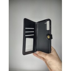 Чехол-книжка Leather Book Gallant Samsung Galaxy S21 FE (Чёрный)