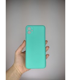 Силикон Original Case Samsung Galaxy A04E (2022) (ShutCam) (Бирюзовый)