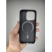 Чохол-накладка Carbon MagSafe для Apple iPhone 15 Pro (Чорний)